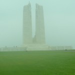 Mémorial de Vimy dans la brume